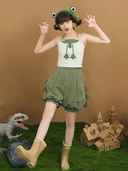Green Monster Camisole & Shorts-Outfit Sets-ntbhshop