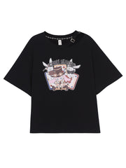 Card Magic Mesh Top & Tee-Shirts & Tops-ntbhshop