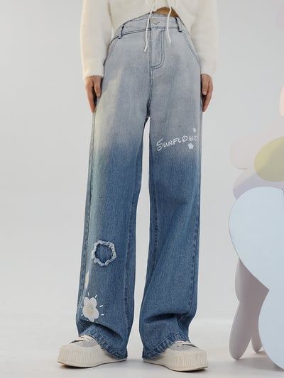 Sunflower Gradient Jeans-Pants-ntbhshop