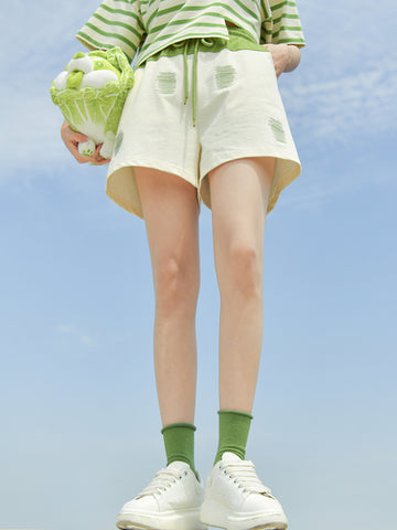 Veggie Fairy Cotton Shorts-Shorts-ntbhshop