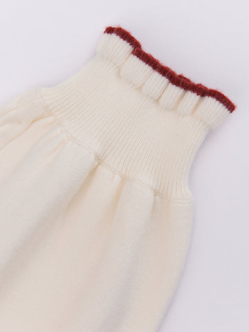 Snow White Knit Turtleneck-Shirts & Tops-ntbhshop