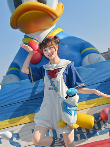 Donald Duck Sailor Blouse & Overall-Sets-ntbhshop