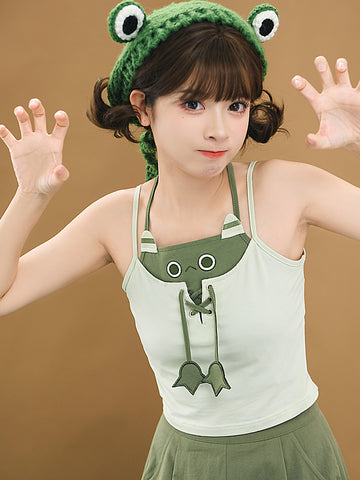 Green Monster Camisole & Shorts-Outfit Sets-ntbhshop