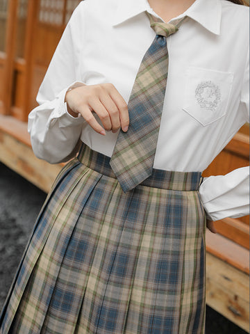 Tibetan Bamboo Jk Uniform Skirts-Sets-ntbhshop