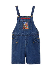 Pluto And Mickey Mouse Denim Overall-Sets-ntbhshop