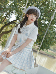 Paper Airplane Jk Uniform Skirts-School Uniforms-ntbhshop