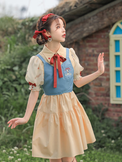 Snow White Crop Top & Dress-Sets-ntbhshop