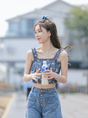 Snow White Crop Top-Sets-ntbhshop