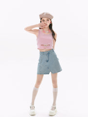 Barbie Girl Crop Tops & Tee-Outfit Sets-ntbhshop