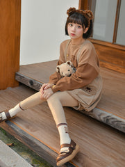 Bear Cub Sweater & Overall Shorts-ntbhshop