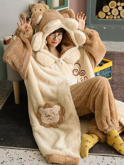 Leo Fleece Pajamas-Pajamas-ntbhshop