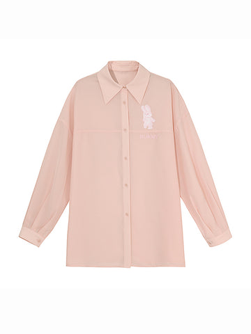 Bunny Bestie Semi-Through Blouses-Shirts & Tops-ntbhshop