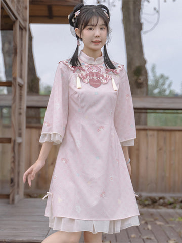 My Melody, Cinnamoroll Collars & Cheongsam Dresses-Sets-ntbhshop