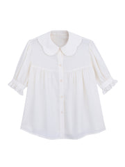 Bubble Chiffon Blouse-Shirts & Tops-ntbhshop