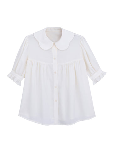 Bubble Chiffon Blouse-Shirts & Tops-ntbhshop