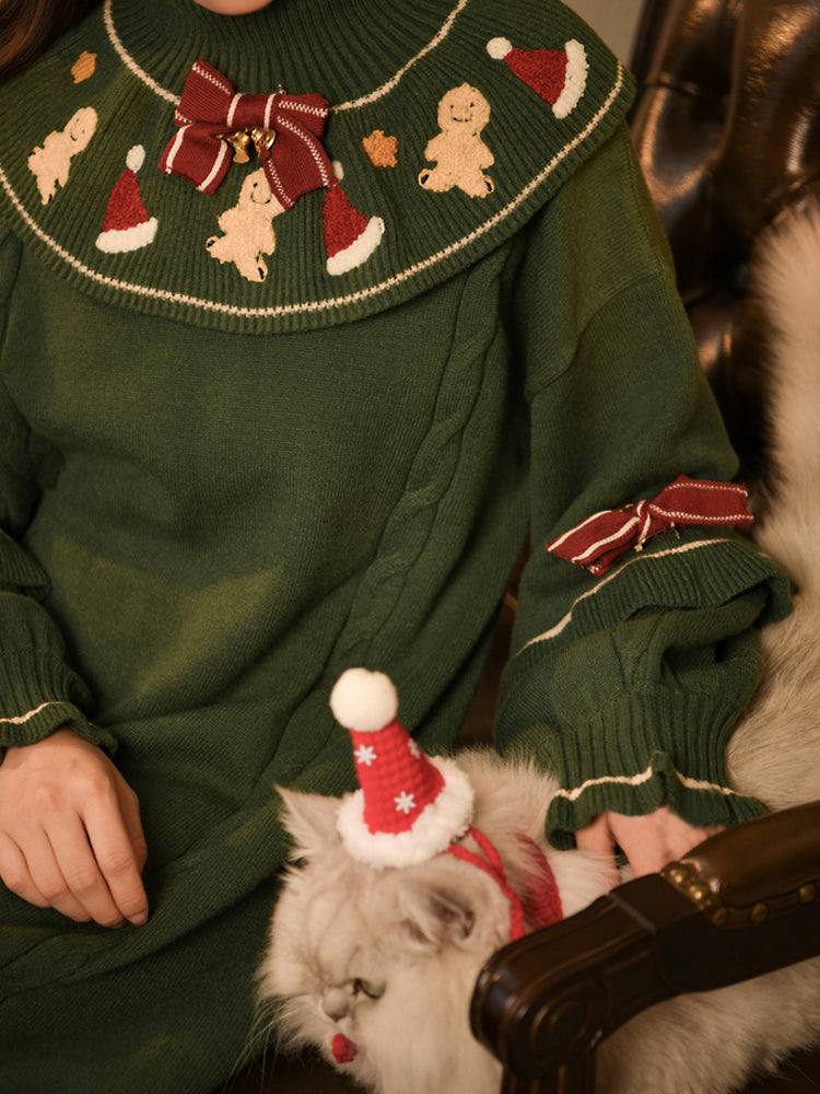 Christmas Knit Sweater & Turtleneck Dress-ntbhshop
