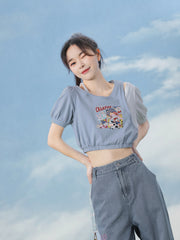 Champion Two-Tone Crop Top-Shirts & Tops-ntbhshop