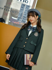Bear Academy Blazer & Pleated Skirt-Outfit Sets-ntbhshop