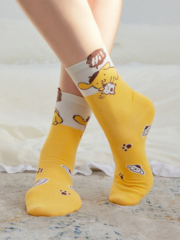 Kuromi Cinnamoroll Pompompurin Socks Set of 3-Socks-ntbhshop