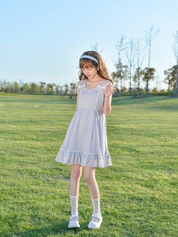 Alice in Wonderland Plaid Dress-Sets-ntbhshop