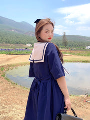 Moon Rabbit Sailor Dress-Sets-ntbhshop