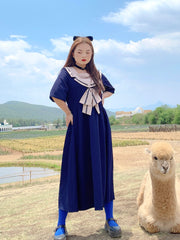 Moon Rabbit Sailor Dress-Sets-ntbhshop