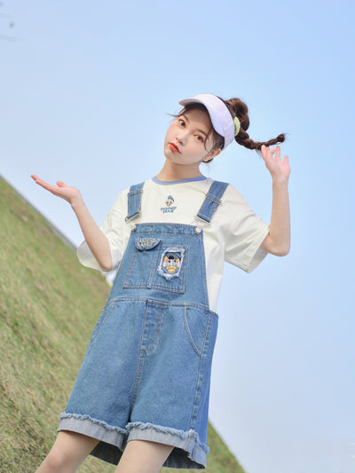 Donald Duck Denim Overall-Sets-ntbhshop