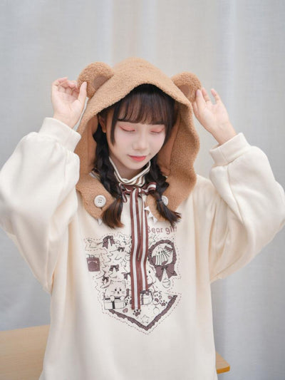 Bear Gift 2-Way Sweatshirt-Sets-ntbhshop