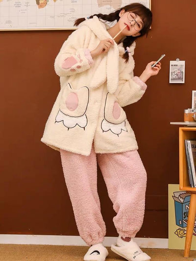 Big Claws Fleece Pajamas-Pajamas-ntbhshop