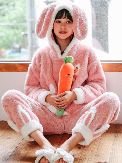 Bunny Buddy Fleece Pajamas-Pajamas-ntbhshop