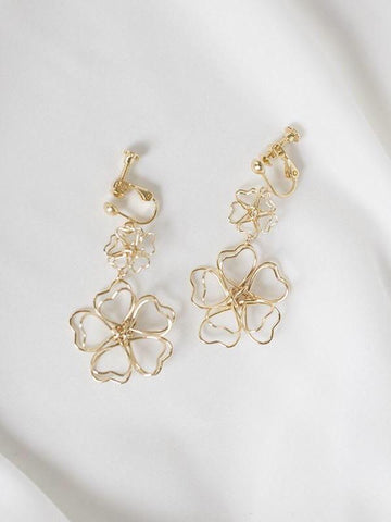 Camellia Earrings & Ear Clips-Earrings-ntbhshop