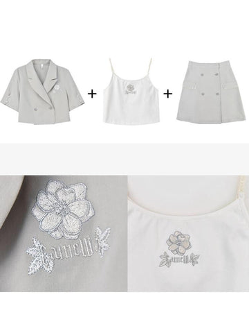 Camellia Blazer, Cami & Skirt-Sets-ntbhshop