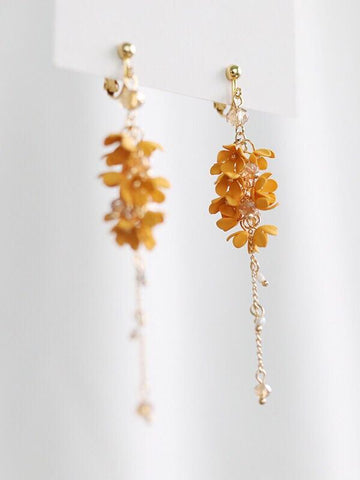 Cassia Fistula Earrings & Ear Clips-Earrings-ntbhshop