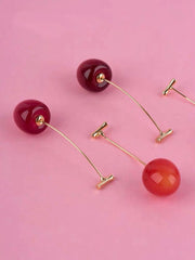Cherry Drop Earrings-Earrings-ntbhshop