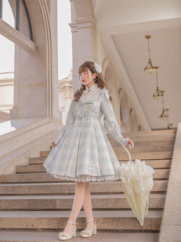 Cinderella Plaid Dress-Sets-ntbhshop
