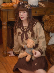 Cookie Bear Blouses & Skirt-Sets-ntbhshop