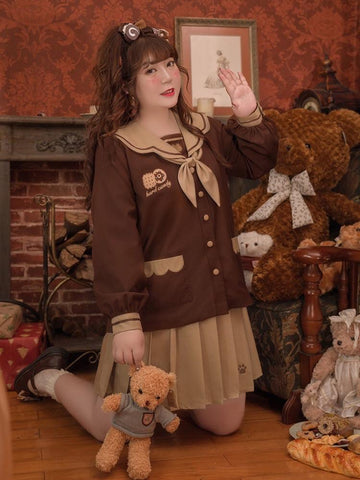 Cookie Bear Blouses & Skirt-Sets-ntbhshop