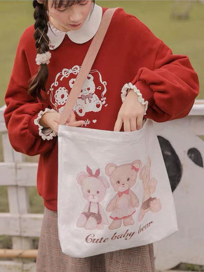 Cute Baby Bear Canvas Bag-Bag-ntbhshop