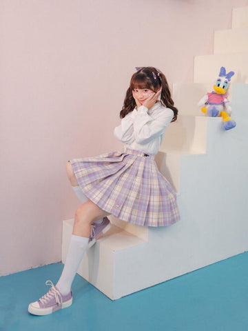 Daisy Duck Jk Uniform Skirts-Sets-ntbhshop