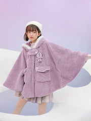 Daisy N Donald Fleece Cloaks-Sets-ntbhshop