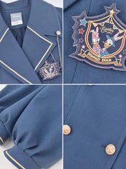 Donald Duck Jk Uniform Wool Coat-Sets-ntbhshop