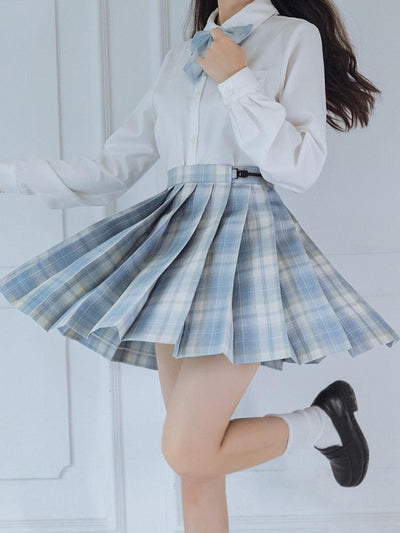 Glass Heart Jk Uniform Skirts-Sets-ntbhshop