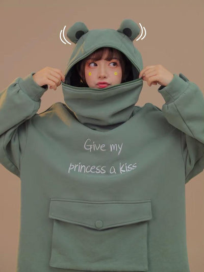 Green Frog Hoodies-Hoodie-ntbhshop