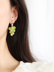 Green Grapes Earrings & Ear Clips-Earrings-ntbhshop