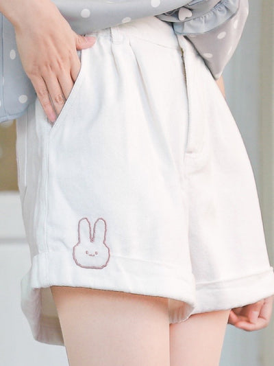 Rabbit Denim Shorts-Sets-ntbhshop