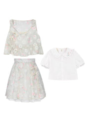 Yujin Blouse, Vest & Skirt-Outfit Sets-ntbhshop