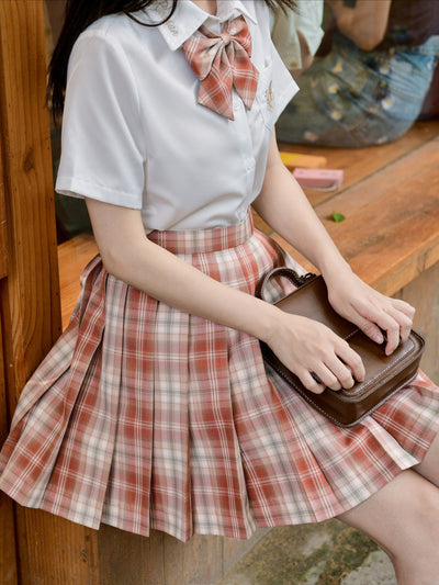 Strawberry Jelly Jk Uniform Skirts-Sets-ntbhshop