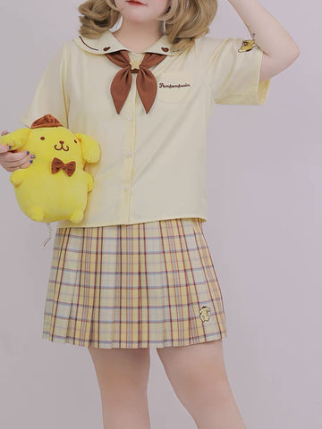 Kuromi My Melody Cinnamoroll Pompompurin Jk Uniform Sailor Shirts-Sets-ntbhshop