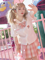 Kuromi My Melody Cinnamoroll Pompompurin Jk Uniform Bow Ties & Shirts-Sets-ntbhshop