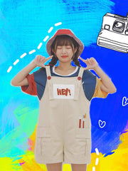 Mini Artist Tee & Overall Shorts-Sets-ntbhshop
